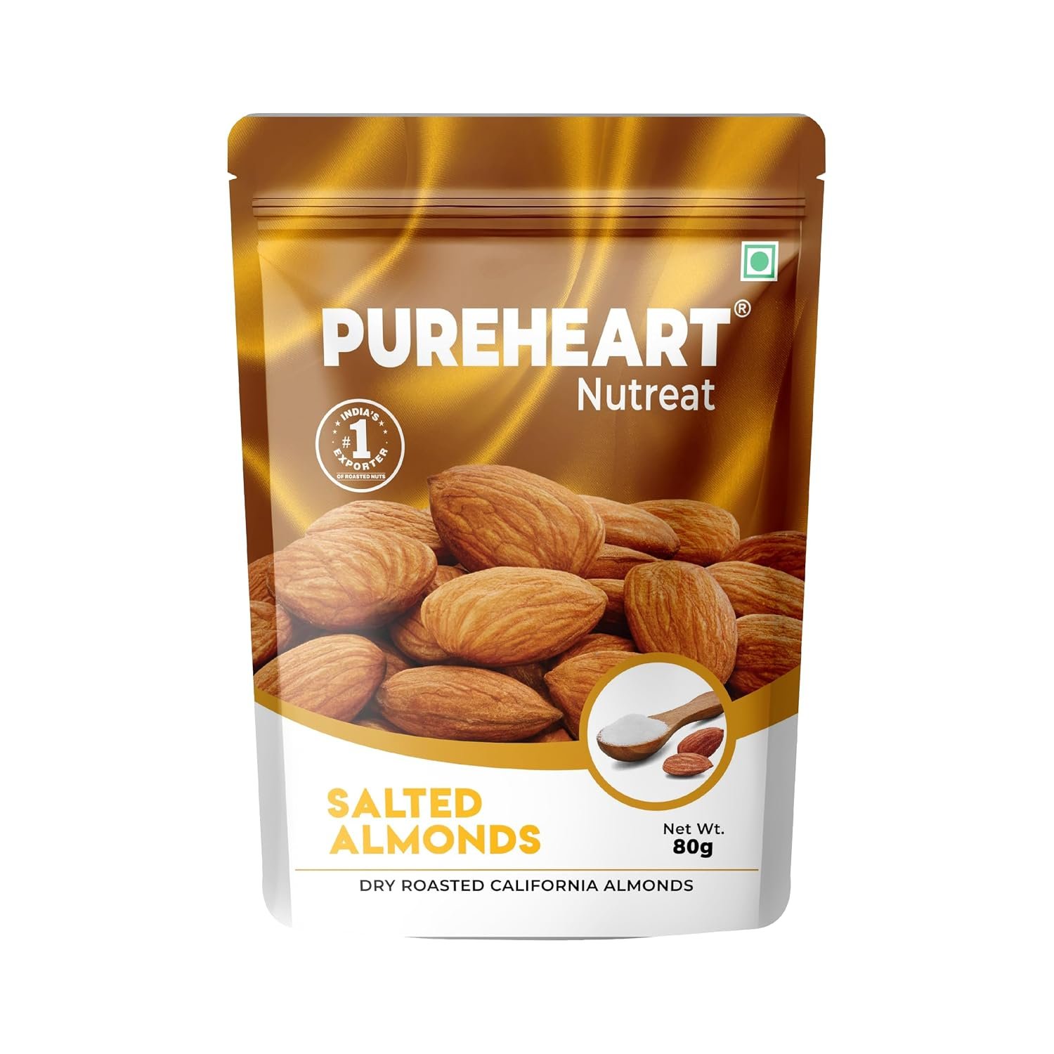 Dry Roasted Nutreat Salted Almonds (80 gm)